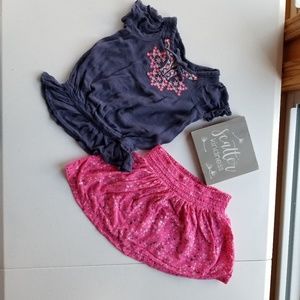 Arizona skirt (4T)/shirt (3T) outfit